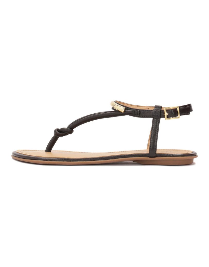 Kazar-Flache-Flip-Flop-Sandalen-mit-Metallverzierung-schwarz