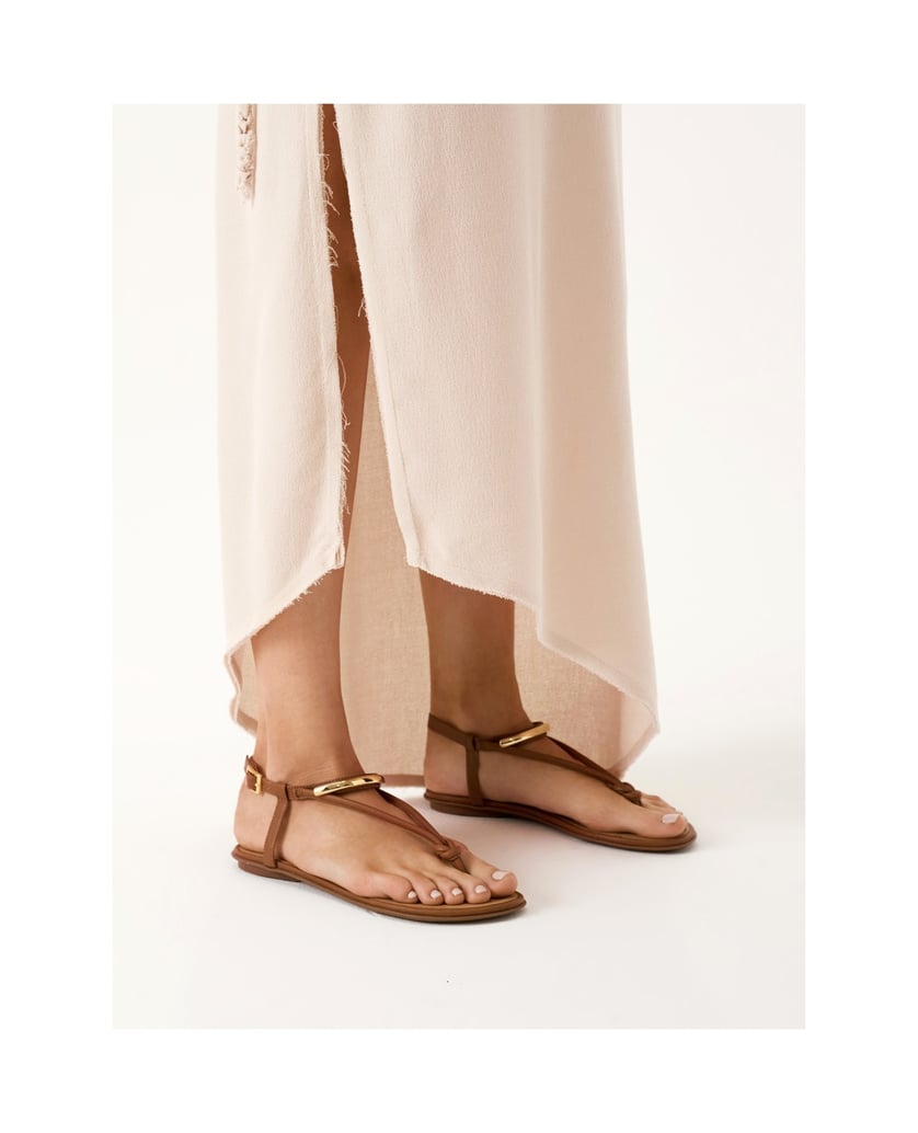 Kazar-Flache-braune-Leder-Sandalen-im-Flip-Flo-braun