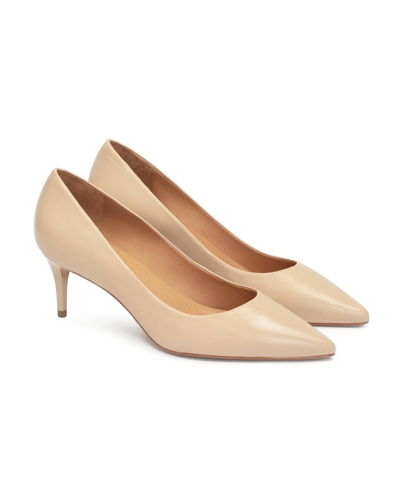 Kazar-Lederpumps-mit-niedrigem-Absatz-beige