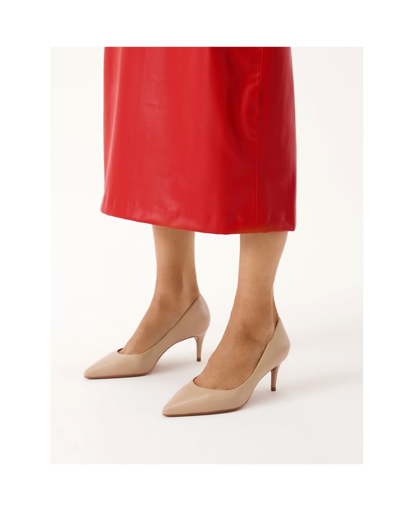 Kazar-Lederpumps-mit-niedrigem-Absatz-beige