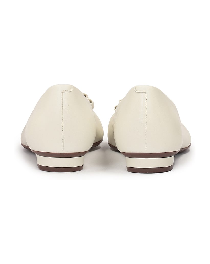 Kazar-Lederballerinas-mit-Komfort-Einlegesohle-weiss