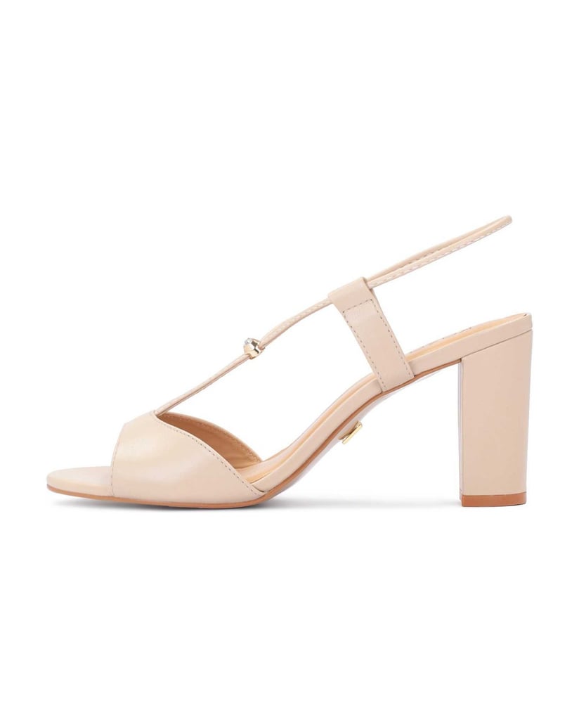 Kazar-Beige-Ledersandalen-mit-Metallstopper-beige