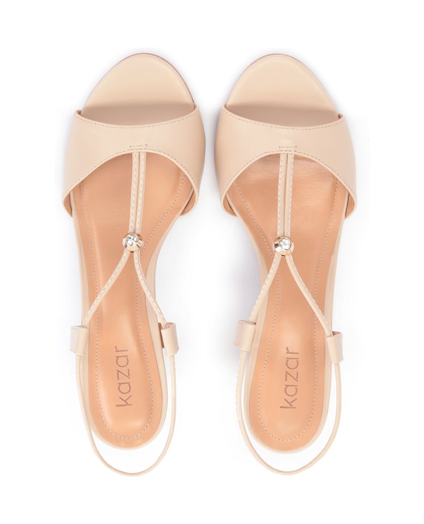 Kazar-Beige-Ledersandalen-mit-Metallstopper-beige