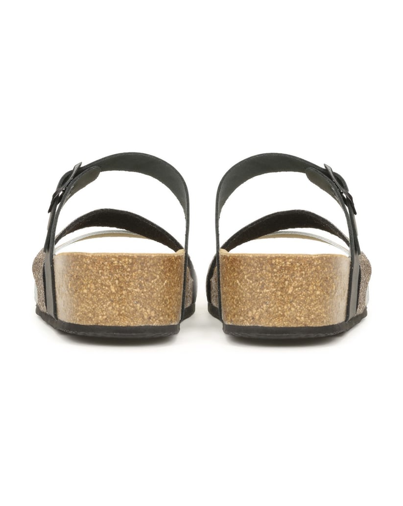 Kazar-Schwarz-goldene-Damen-Pantoletten