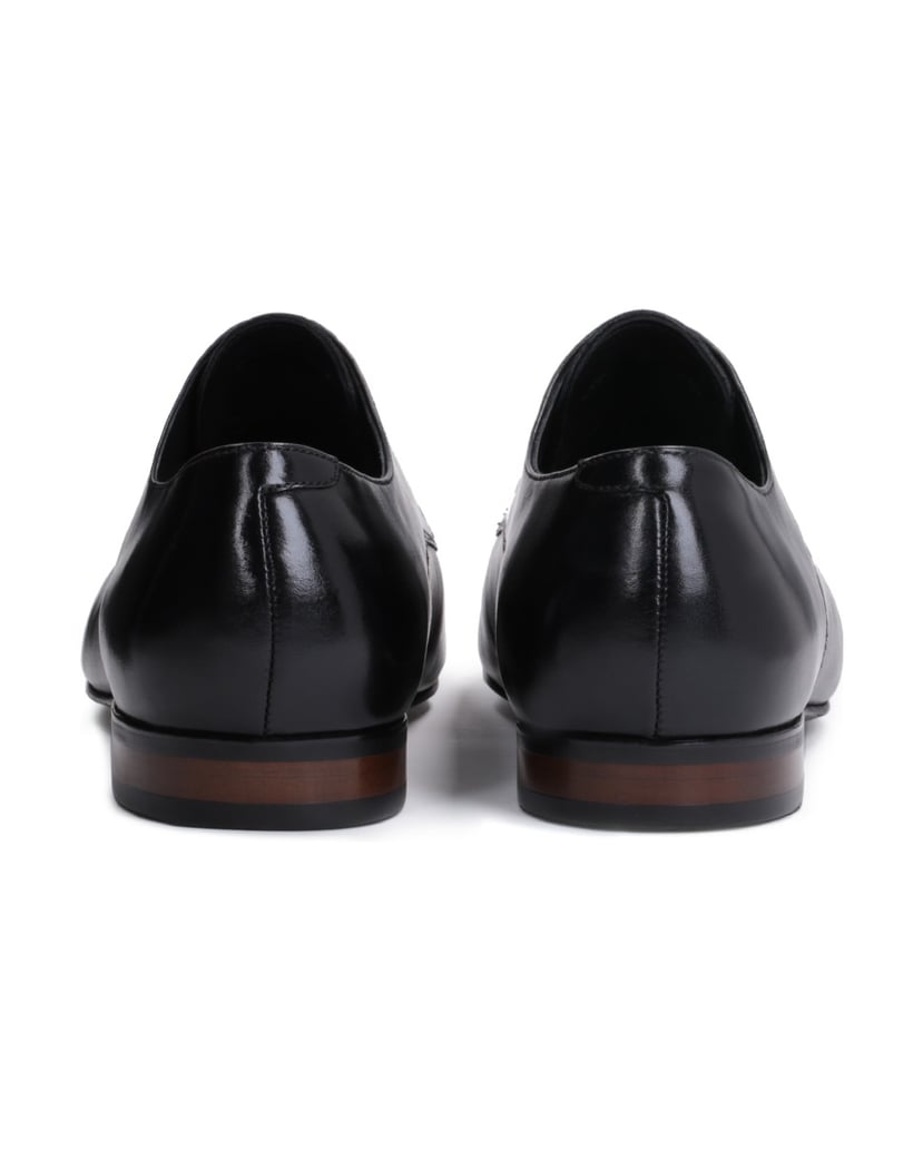 Kazar-Klassische-schwarze-Derby-Schuhe-aus-ech