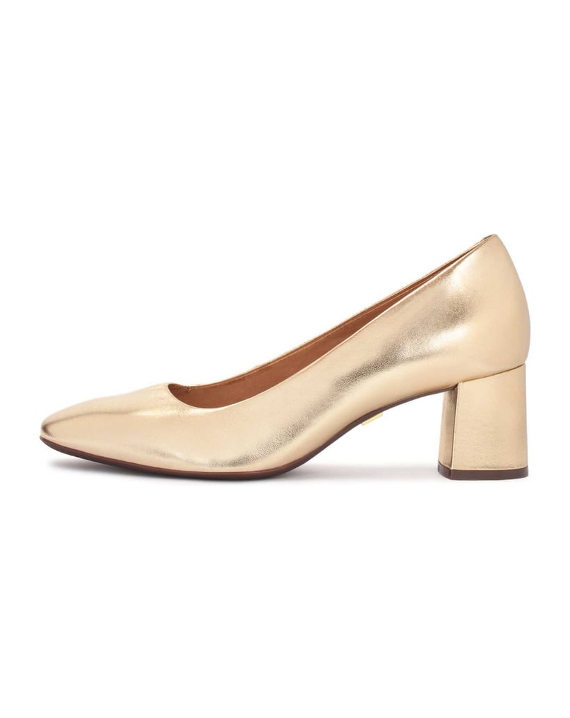 Kazar-Goldfarbene-Pumps-mit-Komfort-Einlegesoh-gold