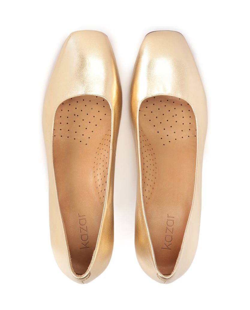 Kazar-Goldfarbene-Pumps-mit-Komfort-Einlegesoh-gold