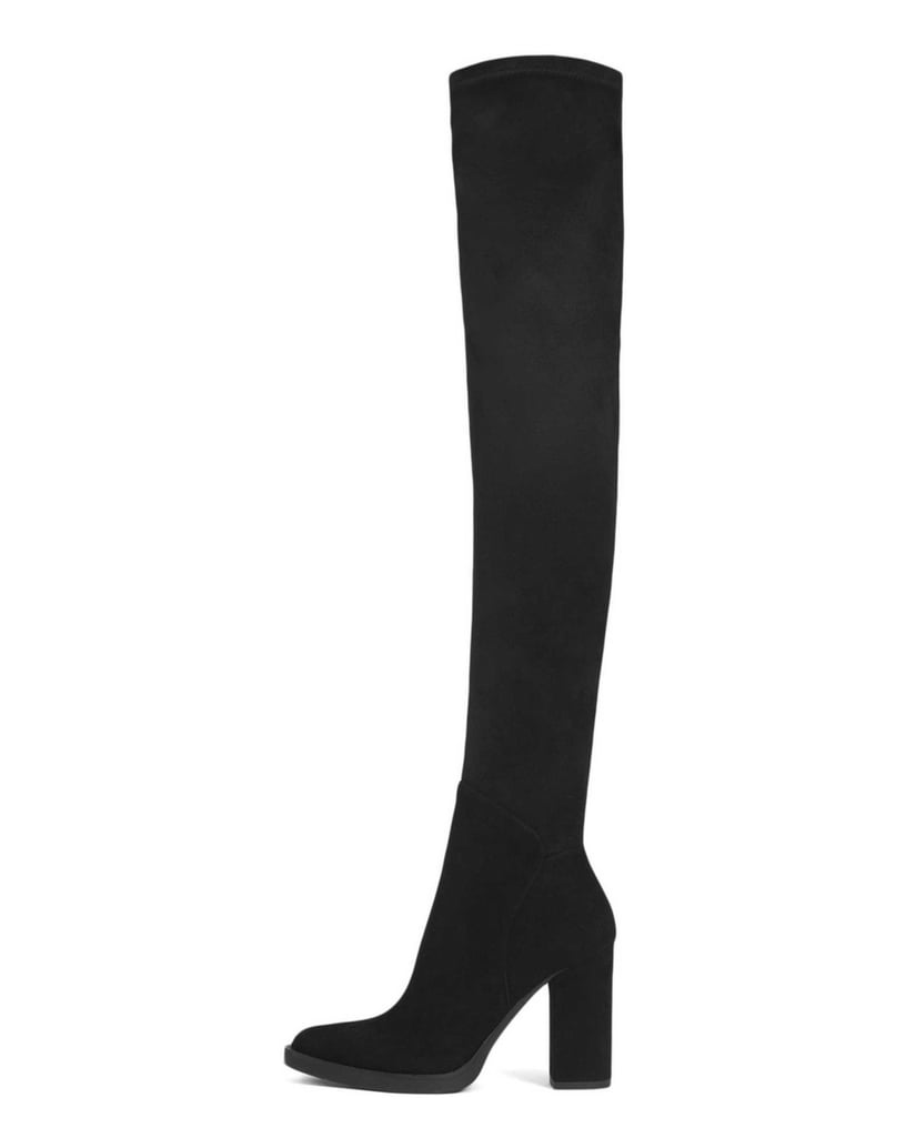 Kazar-Schwarze-Overknee-Stiefel-für-Damen-schwarz