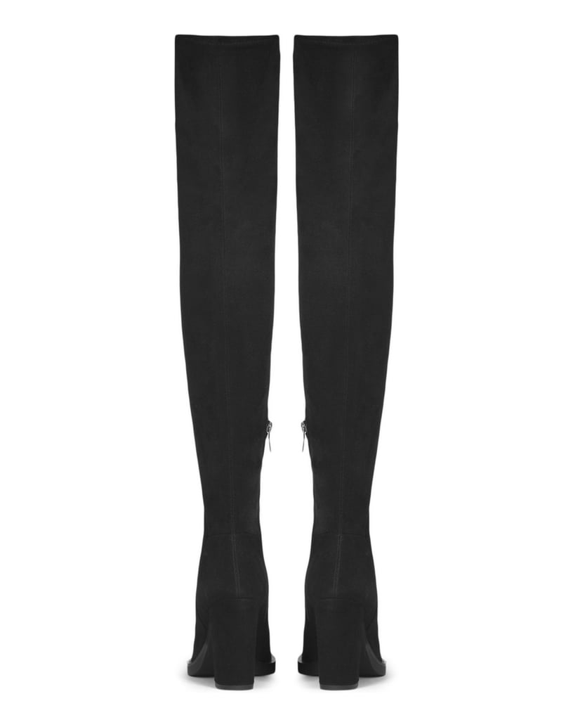 Kazar-Schwarze-Overknee-Stiefel-für-Damen-schwarz