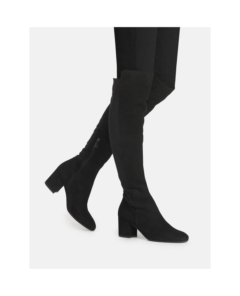 Kazar-Schwarze-hohe-Damenstiefel-schwarz