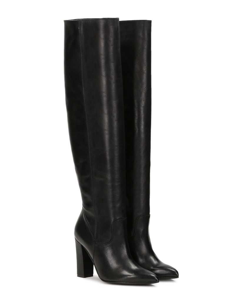 Kazar-Schwarze-Overknee-Stiefel-für-Damen-schwarz