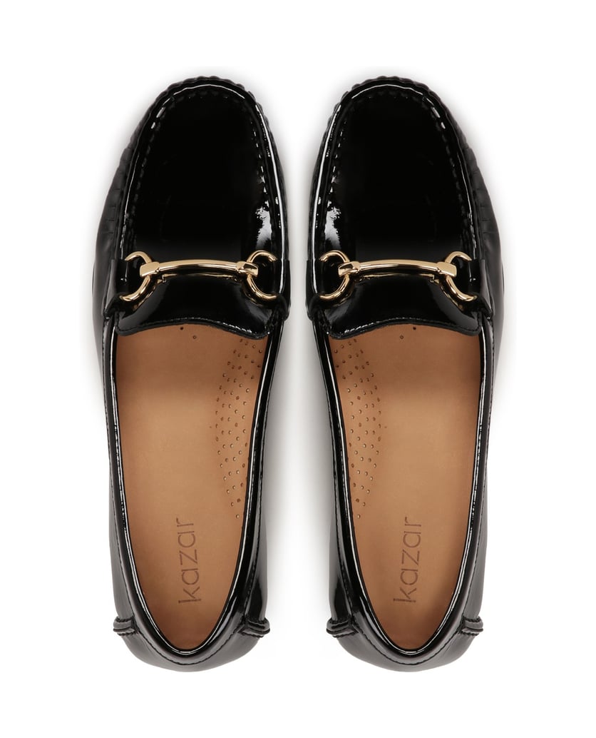 Kazar-Mokassins-aus-schwarzem-Lackleder-für-Da-schwarz