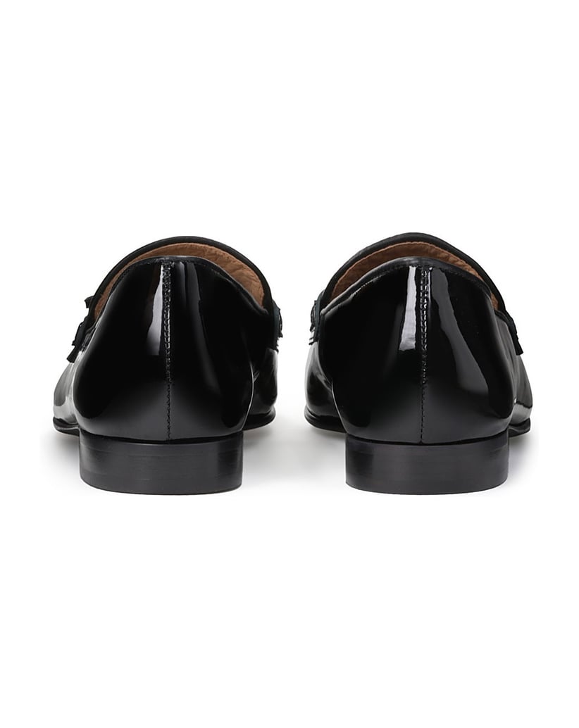 Kazar-Ladies-black-flat-shoes-černá