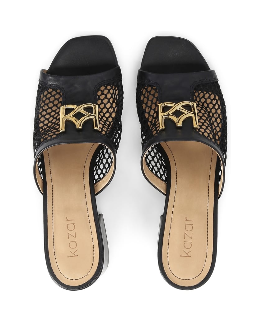 Kazar-Schwarze-Damen-Pantoletten-schwarz