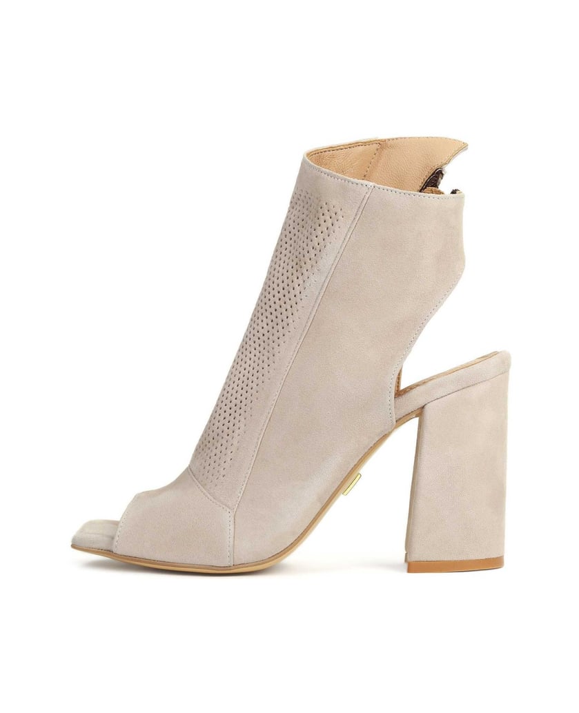 Kazar-Ladies’-beige-peep-toe-boots-béžová