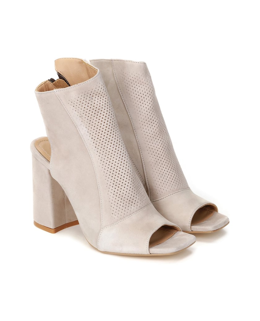 Kazar-Ladies’-beige-peep-toe-boots-béžová