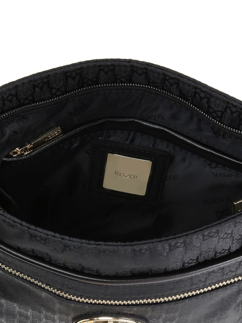 Kazar-Schwarze-Damen-Messenger-Tasche