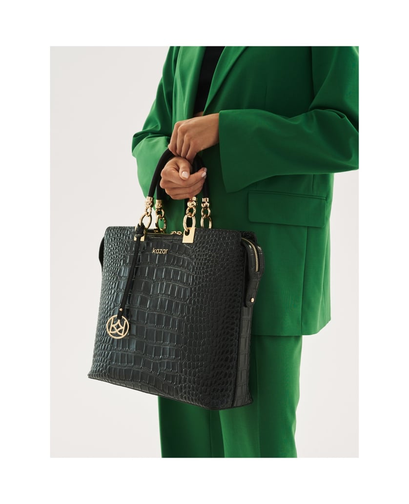 Kazar-Schwarze-Tasche-der-Dame-schwarz