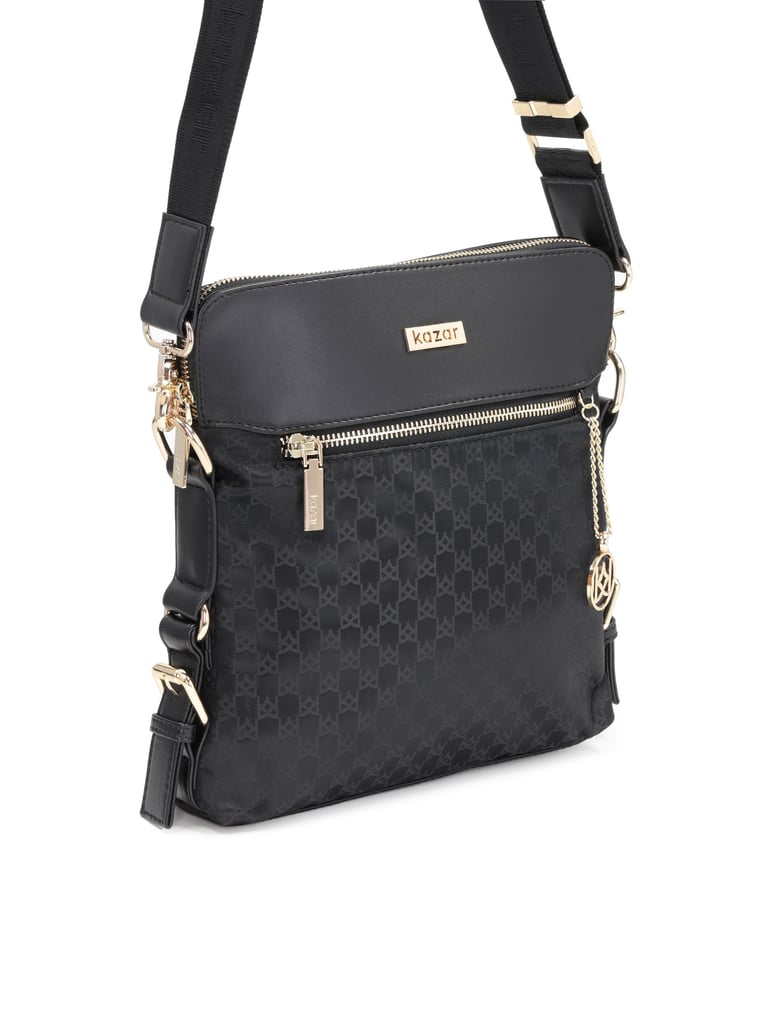 Kazar-Schwarze-Damen-Messenger-Tasche