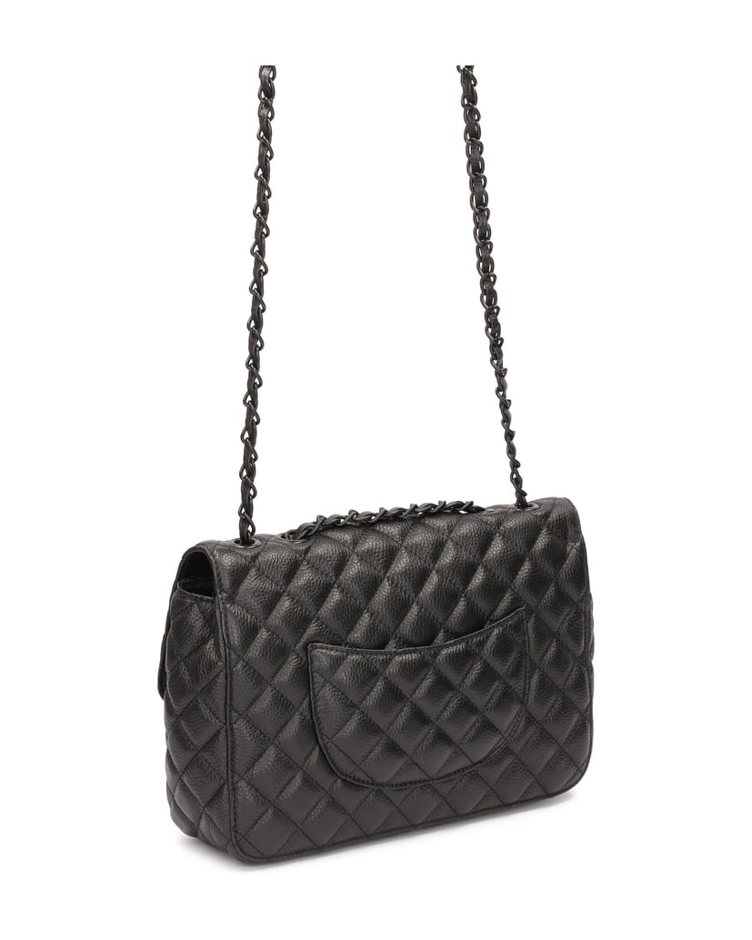 Kazar-Black-leather-handbag-with-quilted-oblong-shape-černá