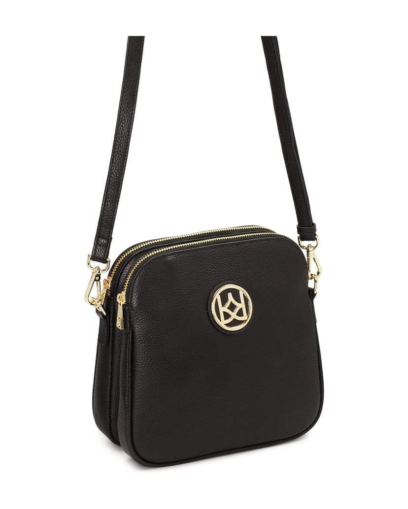 Kazar-Monogrammierte-Brieftasche-aus-Leder-schwarz