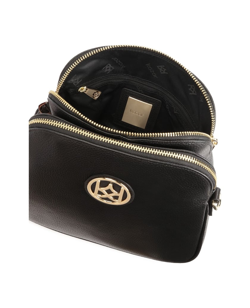 Kazar-Monogrammierte-Brieftasche-aus-Leder-schwarz