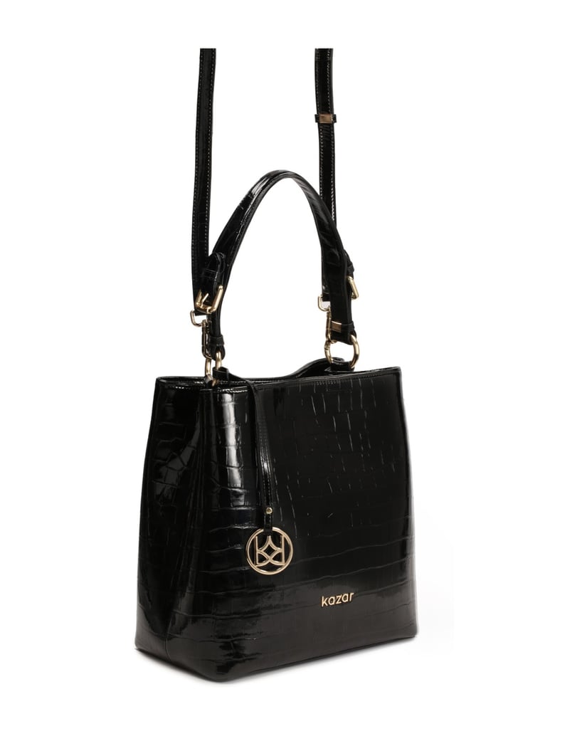 Kazar-Elegante-Tasche-aus-geprägtem-Leder