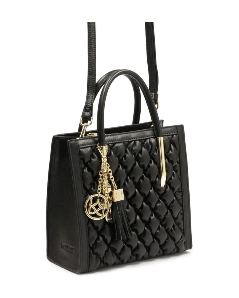 Kazar-Lederhandtasche-in-modischer-Steppung-mi