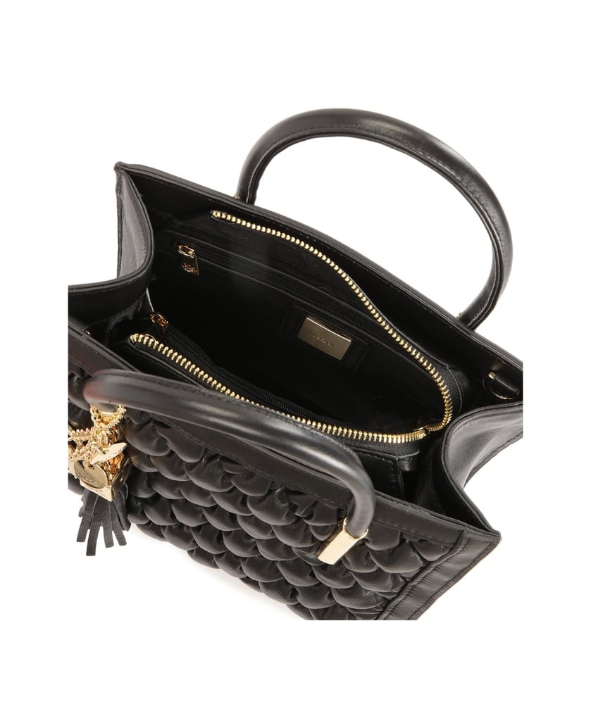 Kazar-Lederhandtasche-in-modischer-Steppung-mi