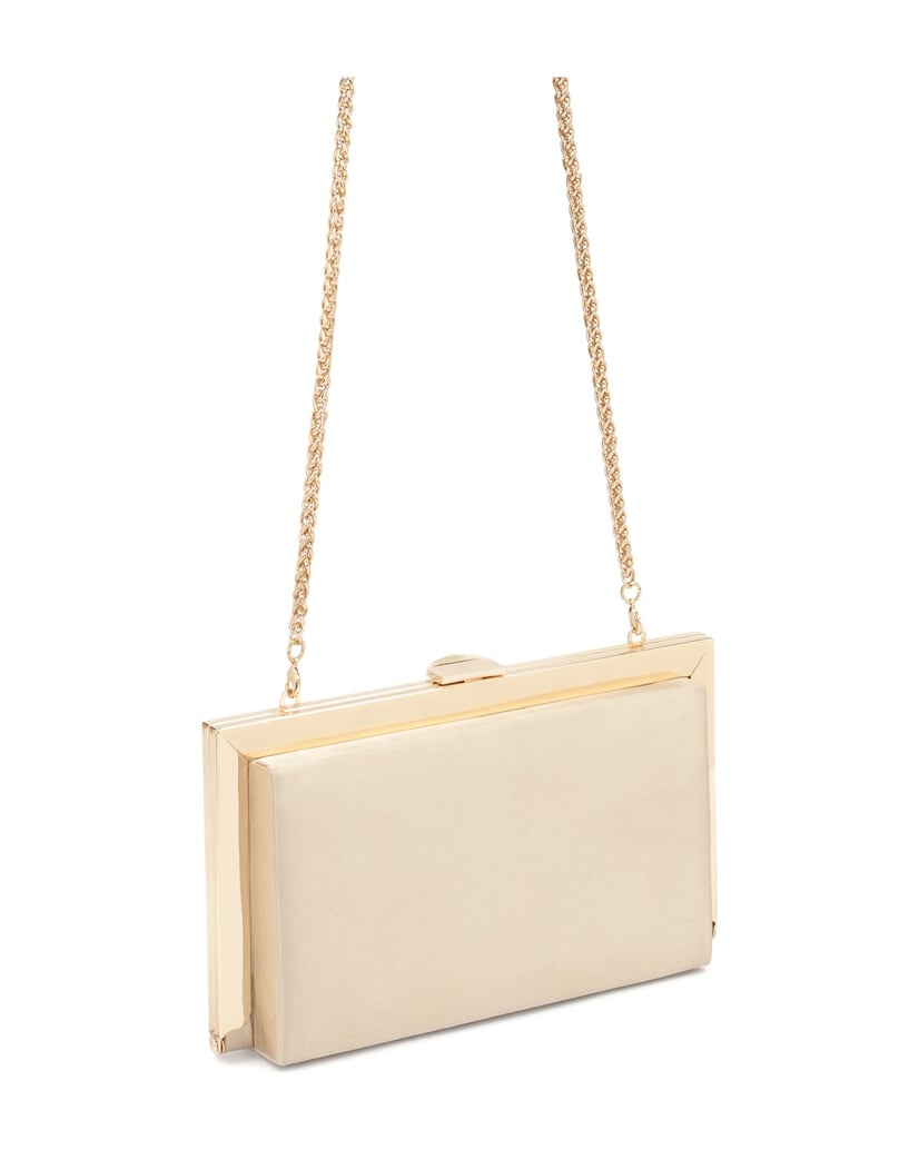 Kazar-Beigefarbene-Clutch-Bag-mit-Metallrahmen-beige