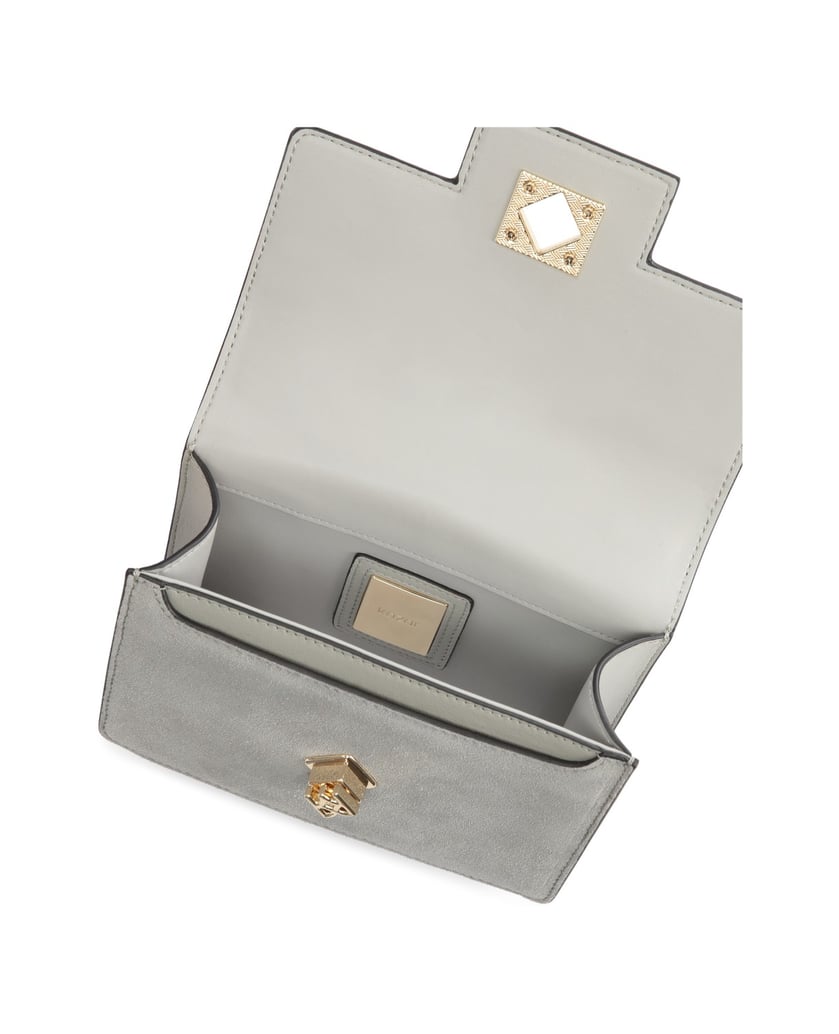 Kazar-Graue-Tasche-mit-Henkel-und-Riemen