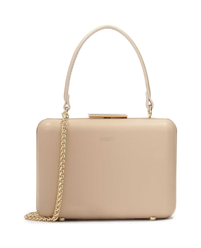 Kazar-Rigid-box-bag-covered-with-leather-béžová