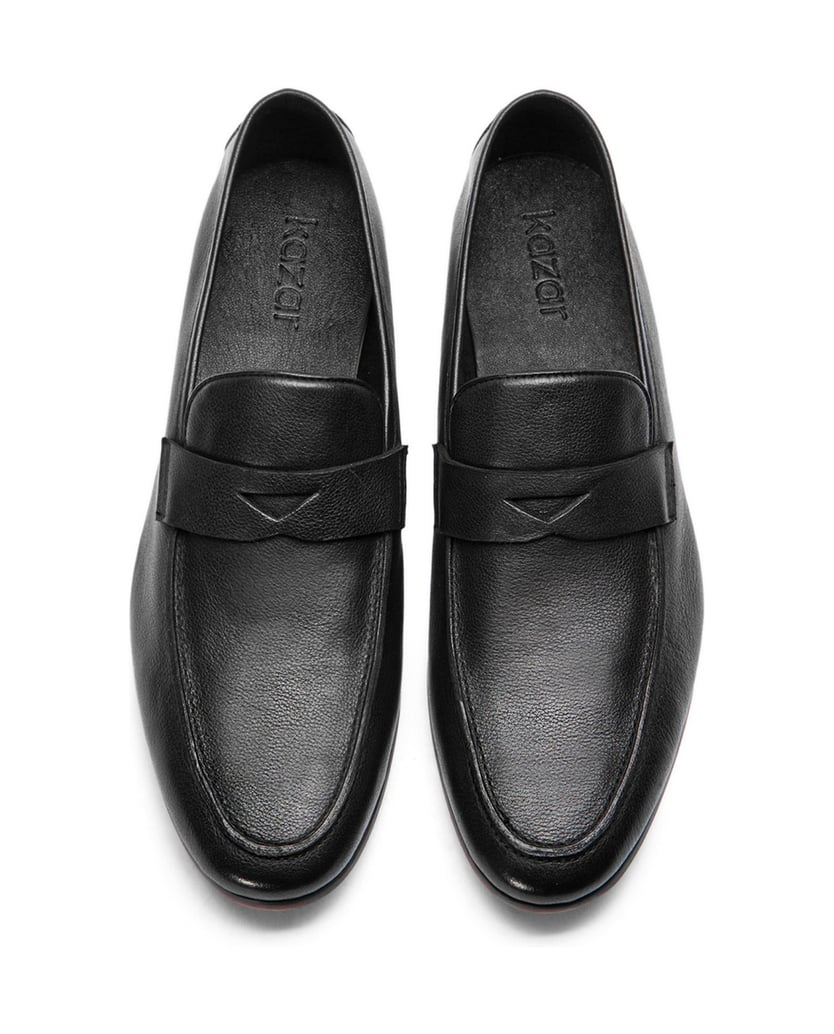 Kazar-Mens-black-loafers-černá
