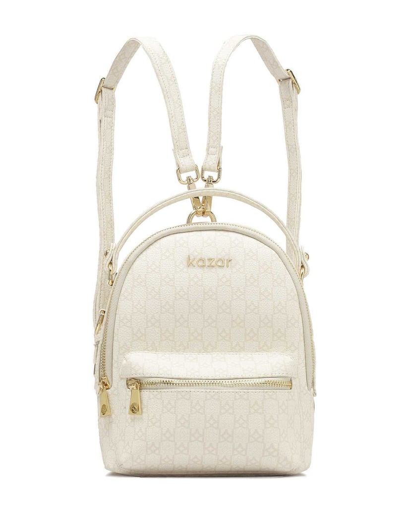 Kazar-Urban-dual-purpose-backpack-in-monograms-bílá