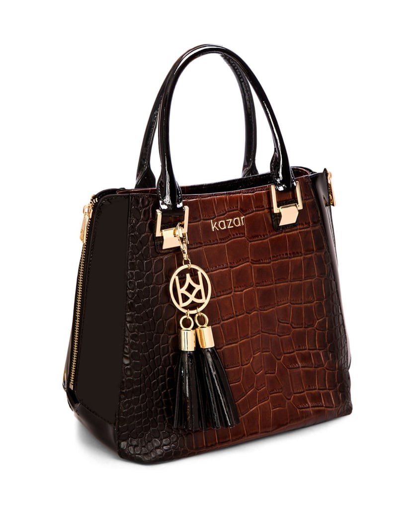Kazar-Schwarze-und-braune-Damentasche