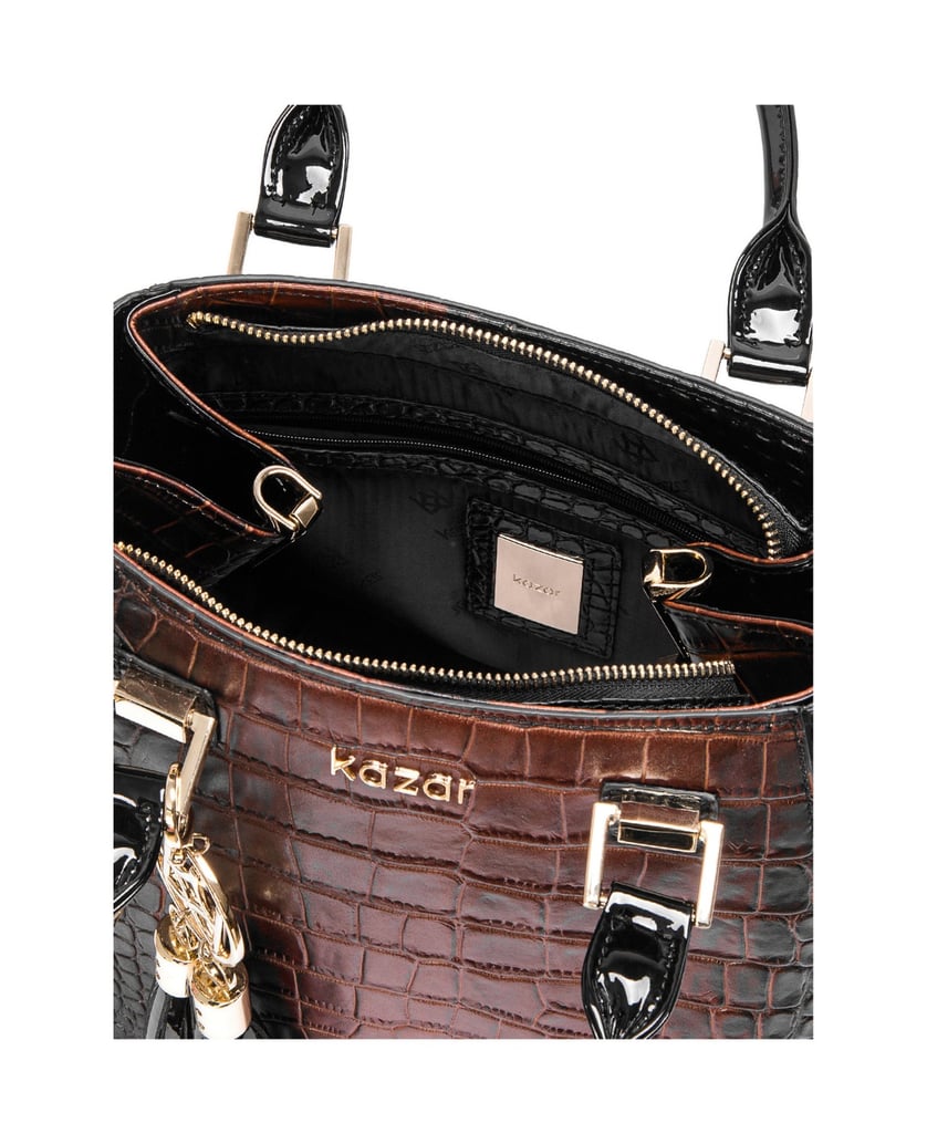Kazar-Schwarze-und-braune-Damentasche