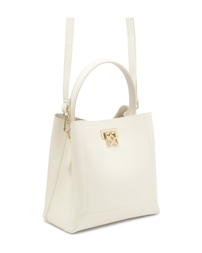 Kazar-Weiße-Ledertasche-mit-Henkel-zum-Tragen