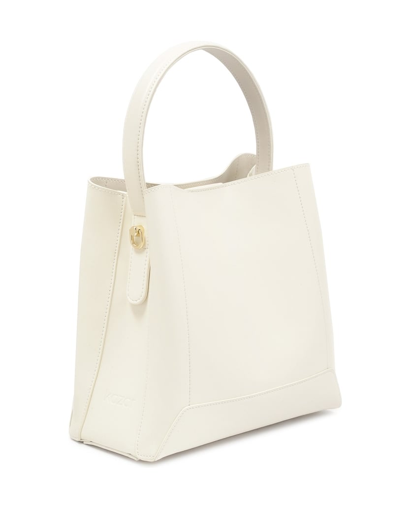 Kazar-Weiße-Ledertasche-mit-Henkel-zum-Tragen