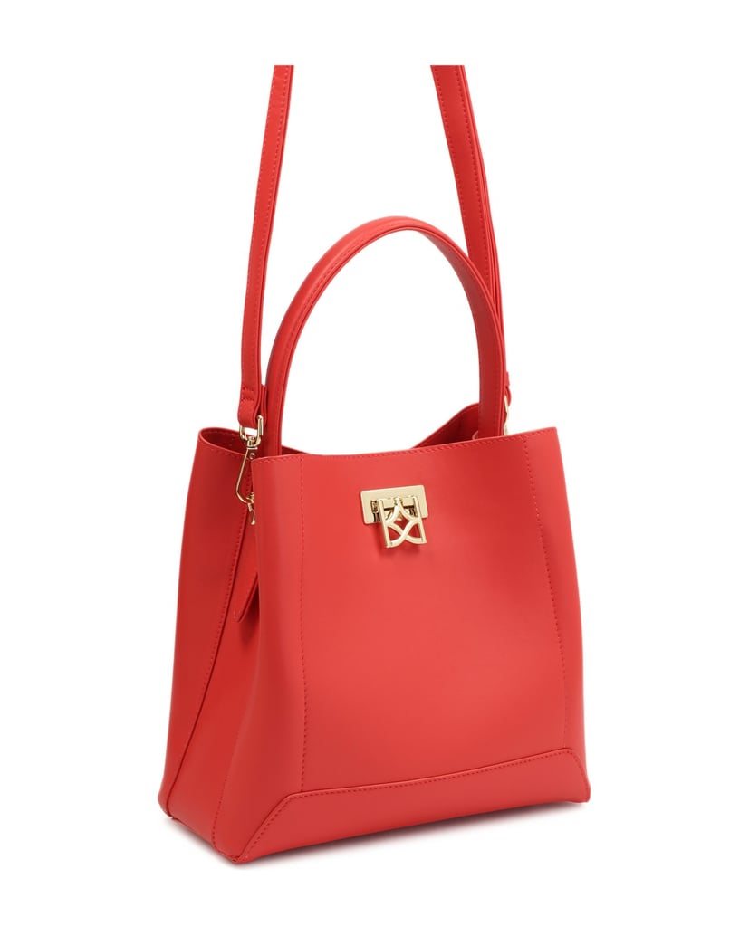 Kazar-Red-handbag-with-stiff-bottom