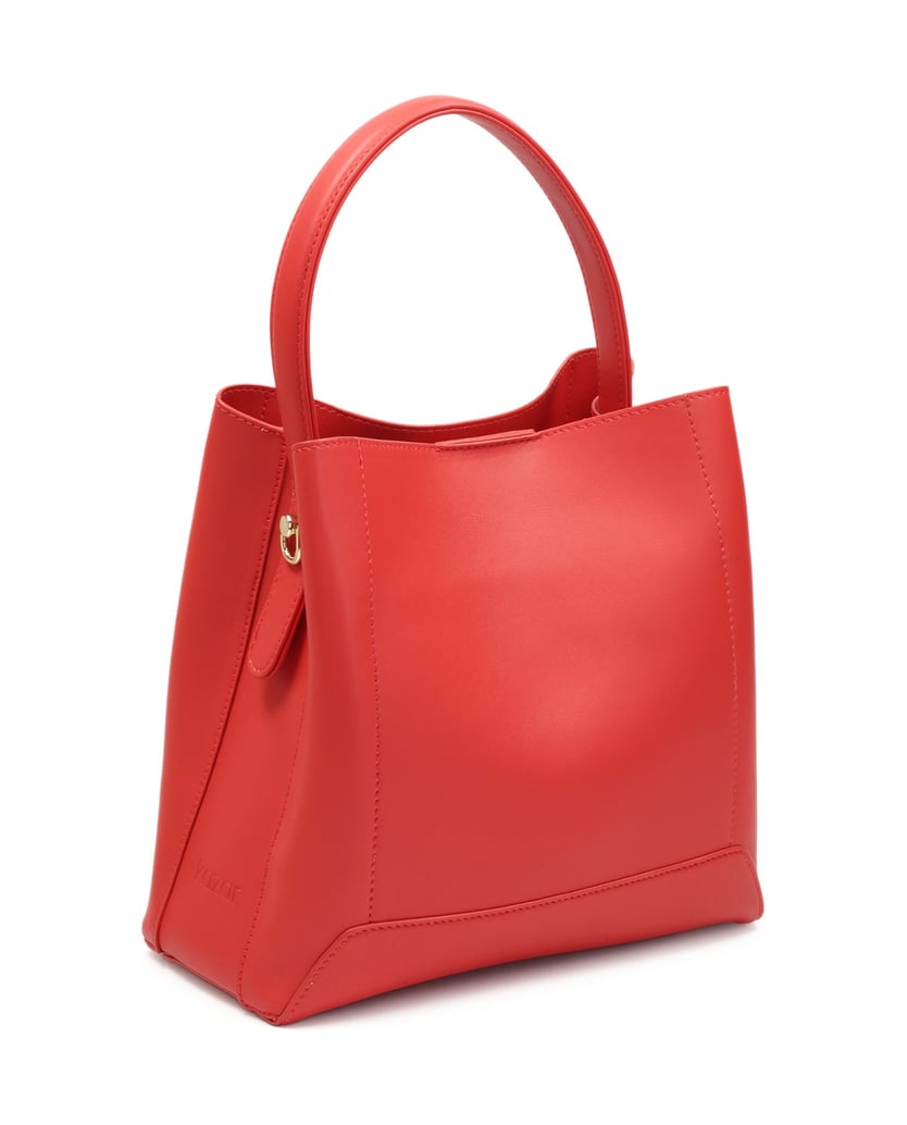 Kazar-Red-handbag-with-stiff-bottom