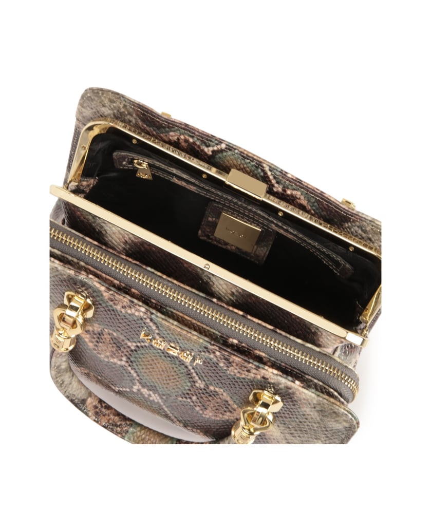 Kazar-Handtasche-aus-geprägtem-Leder-in-mehrer