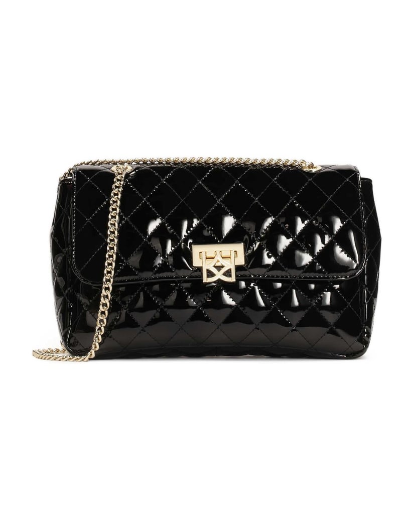 Kazar-Lackierte-gesteppte-Kettenhandtasche