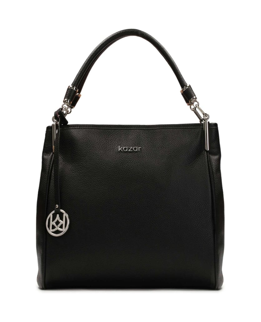 Kazar-Große-schwarze-Lederumhängetasche-aus-Vo