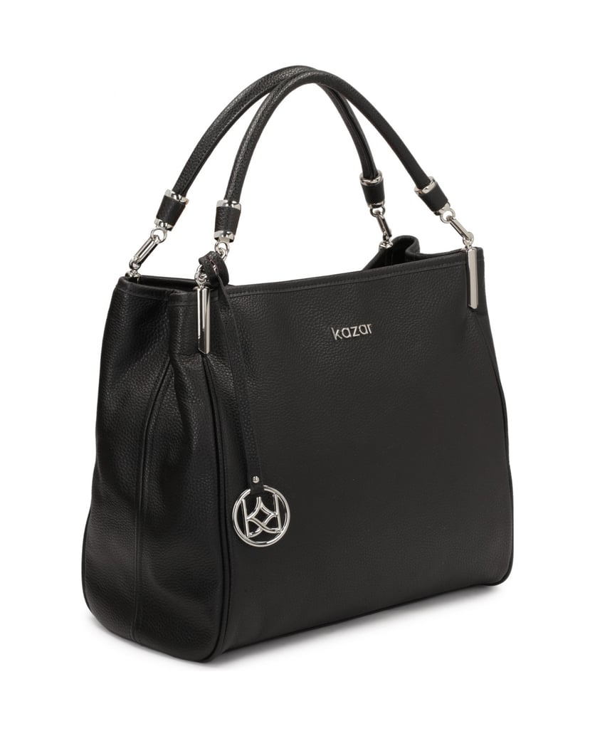 Kazar-Große-schwarze-Lederumhängetasche-aus-Vo