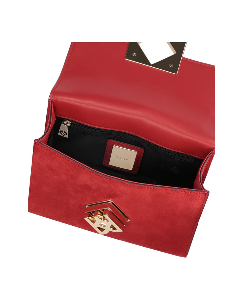 Kazar-Starre-rote-Tasche-mit-Kette