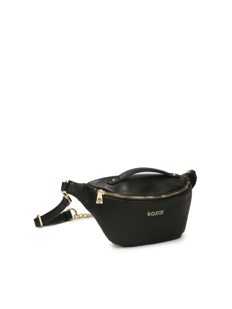 Kazar-Hüfttasche-aus-Leder-in-schwarzer-Farbe