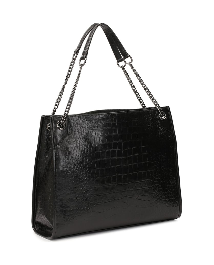 Kazar-Elegante-Handtasche-mit-Kettengriffen-schwarz