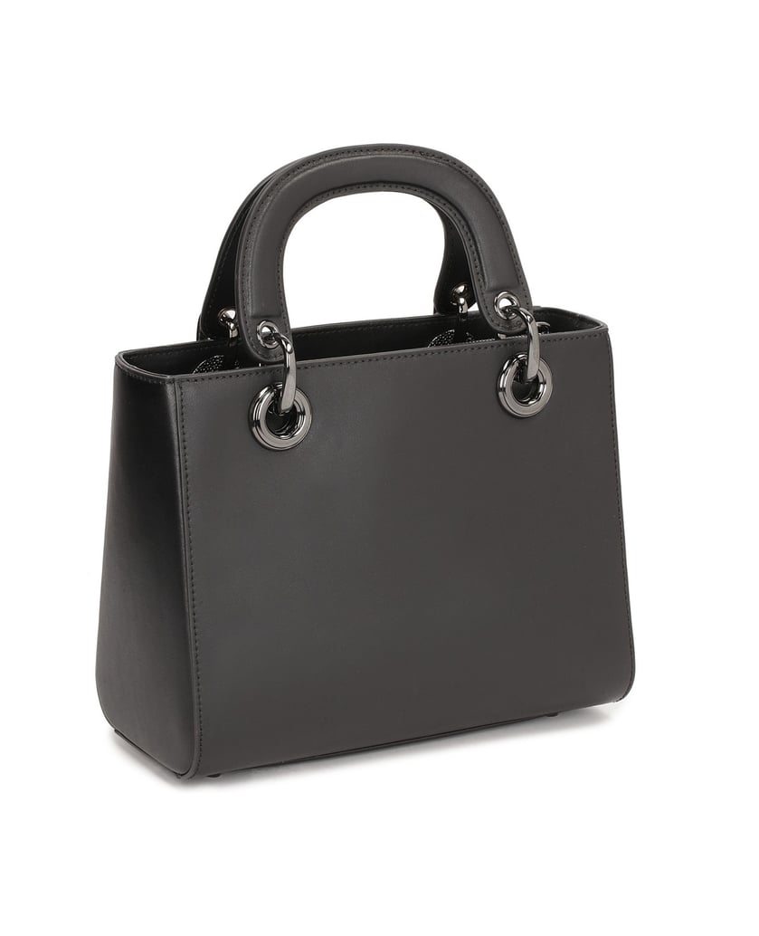 Kazar-Gepolsterte-Lederhandtasche-mit-Griffen-schwarz