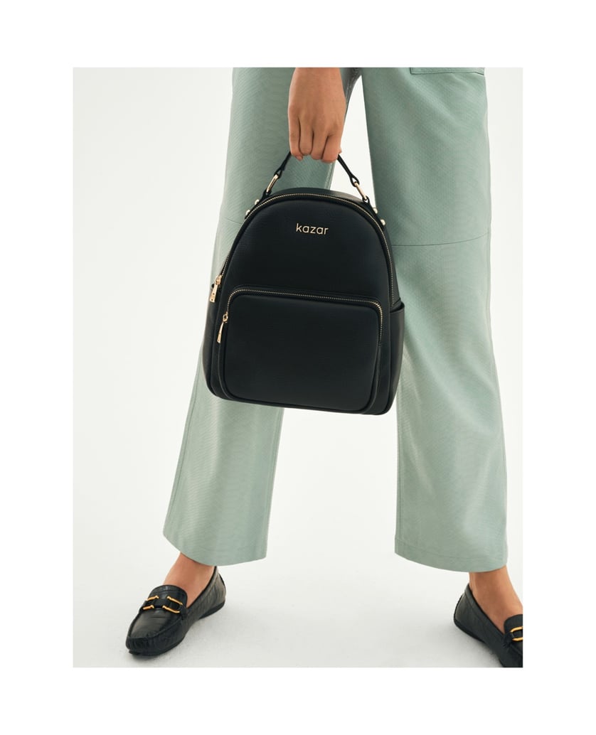 Kazar-Schwarzer-Damen-Rucksack-schwarz