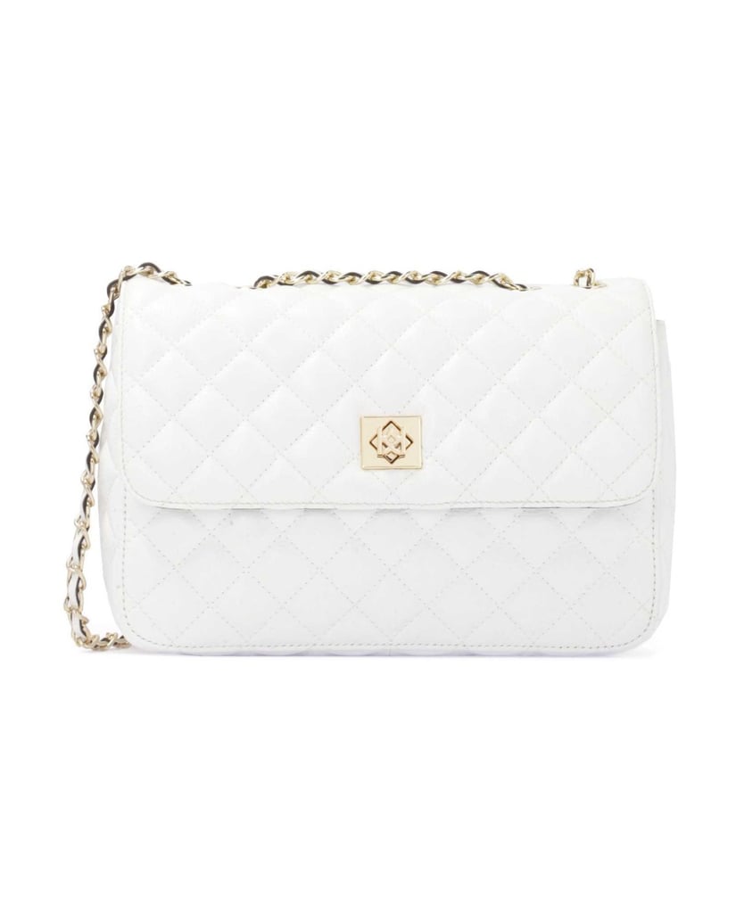 Kazar-Gesteppte-weiße-Schulter-Kettenhandtasche-weiss